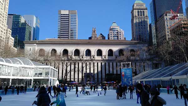 bryant park patinoire new york